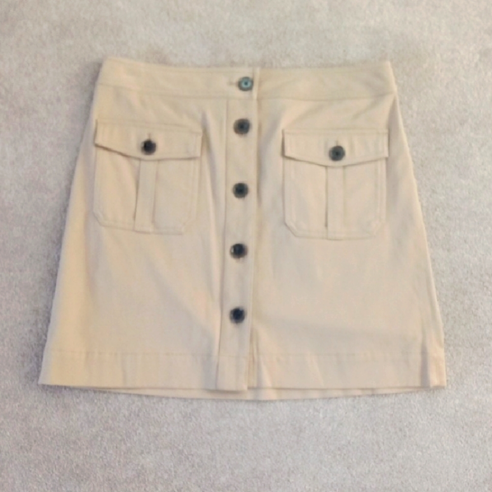 Ann Taylor Tan Mini Skirt